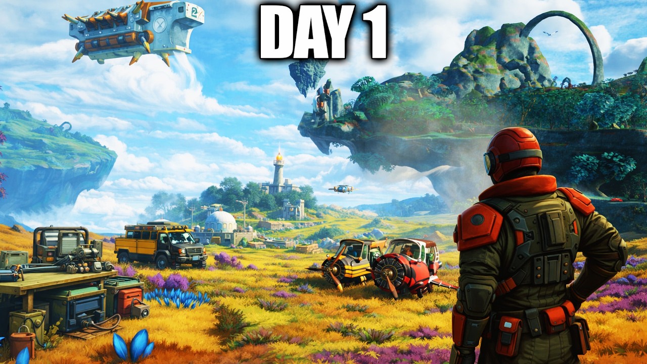 Day 1 of Flying Crafts, Mobile Airbases and more in This New Survival Game…