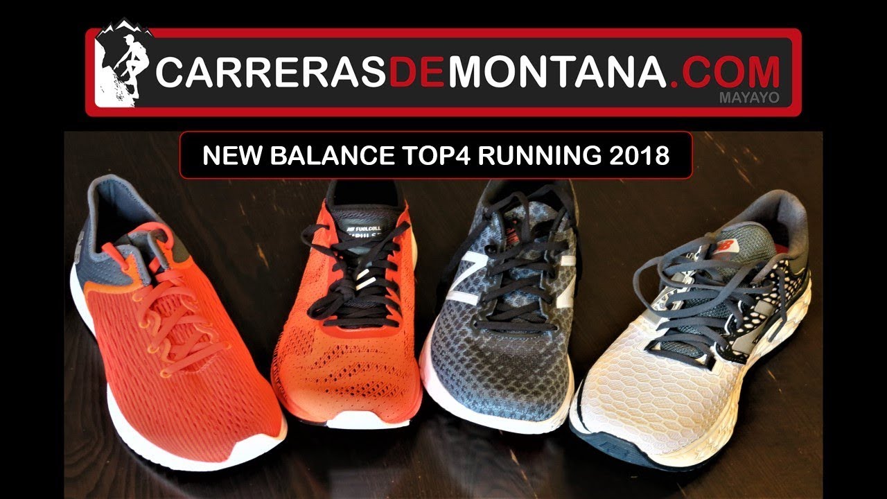 New Balance, top4 zapatillas running 2018: Fuelcell impulse, Fuelcore 5000, NB Beacon y NB Vongo V3