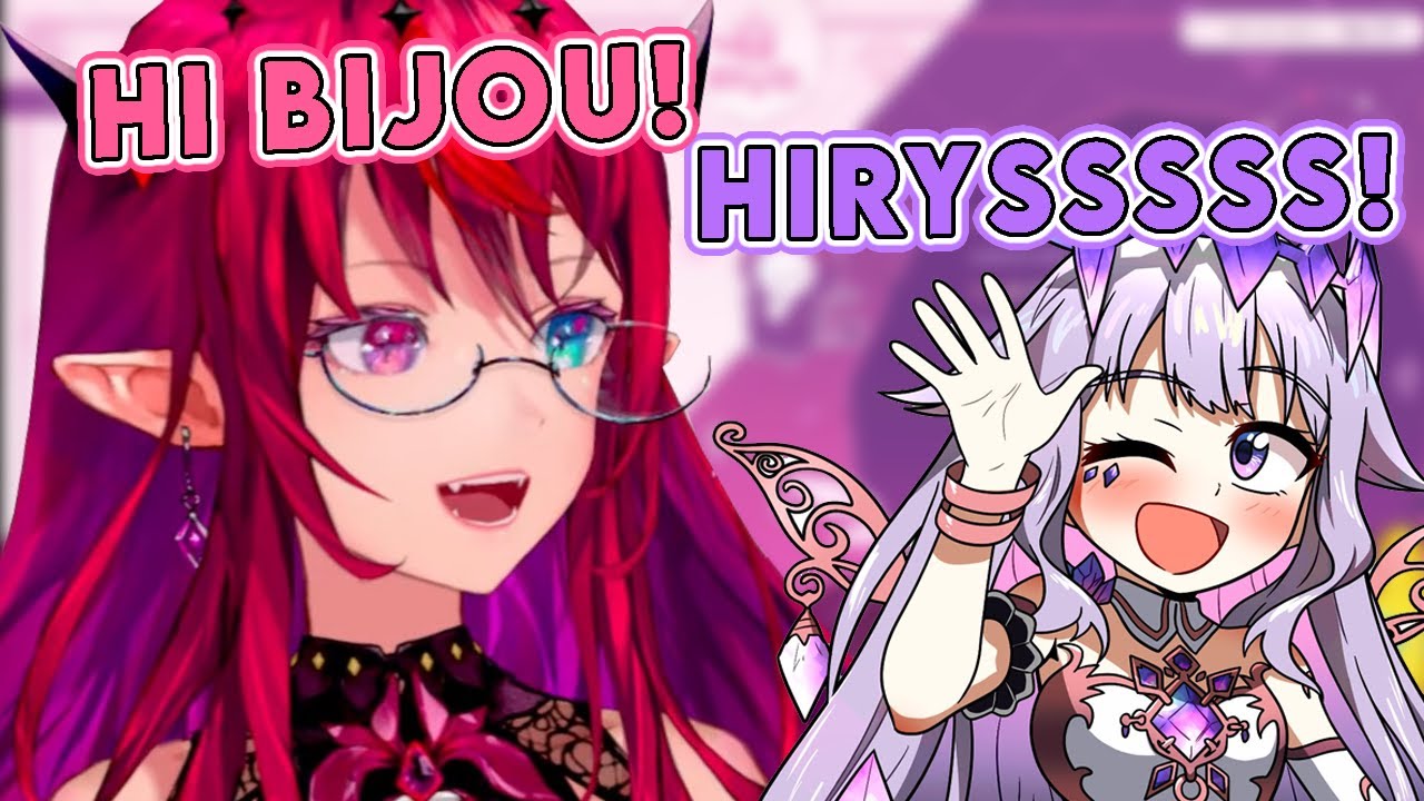 IRyS was finishing the stream but suddenly Bijou raided her