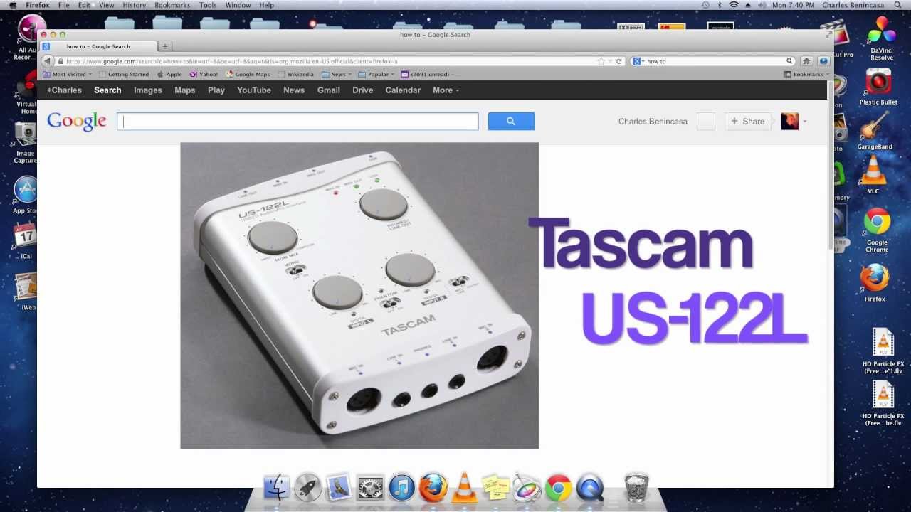 Drivers for Tascam US-122L OSX Lion & Mountain Lion