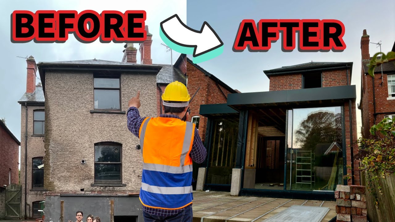 6 MONTHS IN 15 Mins - Crazy rear extension on a 120 year old house.
