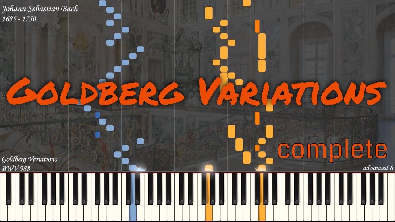 JS Bach - Goldberg Variations BWV 988 | Piano Synthesia | Library of Music