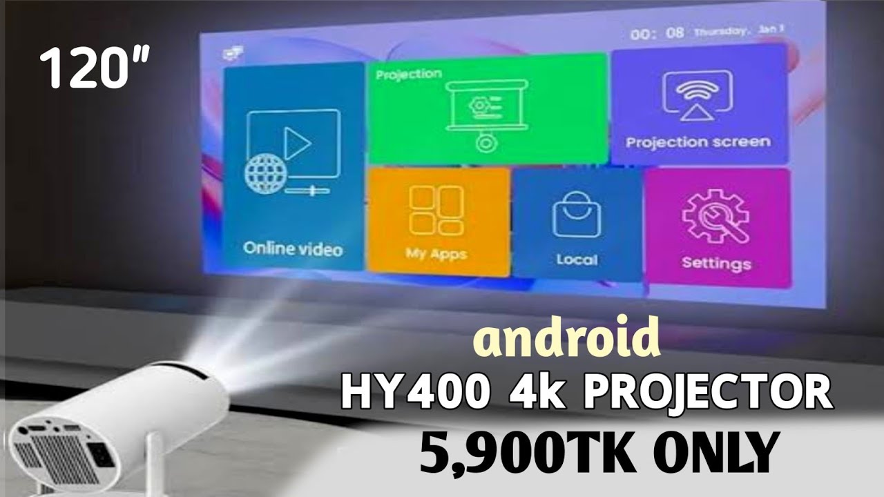 HY400 mini projector unboxing / hy400 projector / hy300 vs hy400 projector