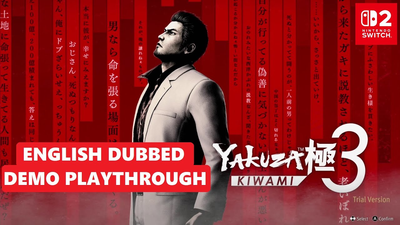 Yakuza Kiwami 3 - English Dubbed Demo Playthrough (Nintendo Switch 2)