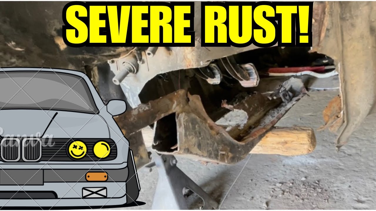How To Remove Rusty Floor Pan On A BMW E30! (Frame work & Repairing Old B Pillar Damage)