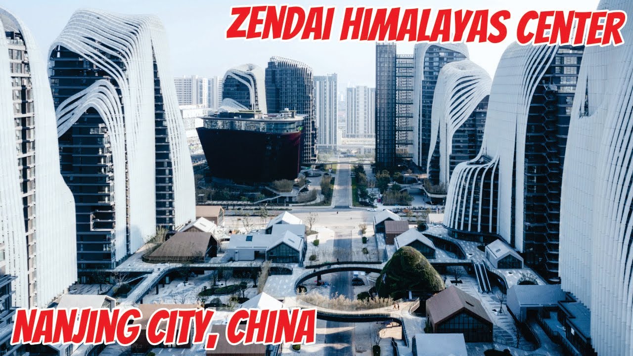 Невероятные виды с воздуха на центр Zendai Himalayas в Нанкине! 🌆✨