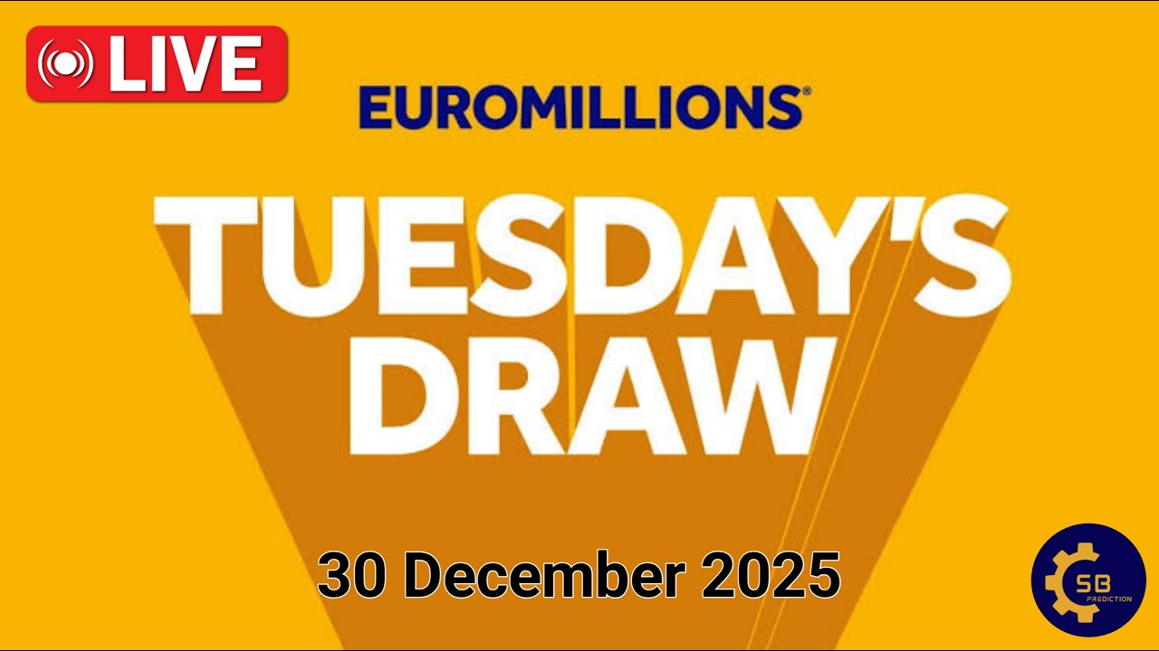 Euromillions draw Live Tuesday 30 December 2025 | Tirage Euromillions en direct | euro million draw