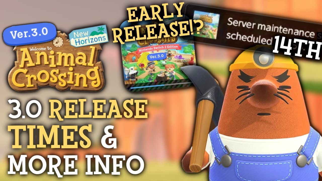 Время выхода обновления 3.0 и дополнительная информация раскрыты — Animal Crossing New Horizons
