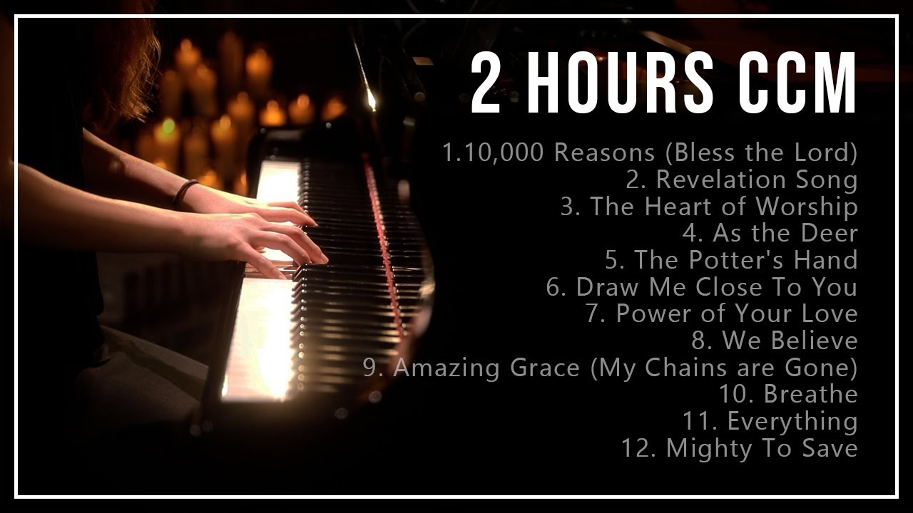2 Hours CCM Piano Praise & Worship with Lyrics by Sangah Noona