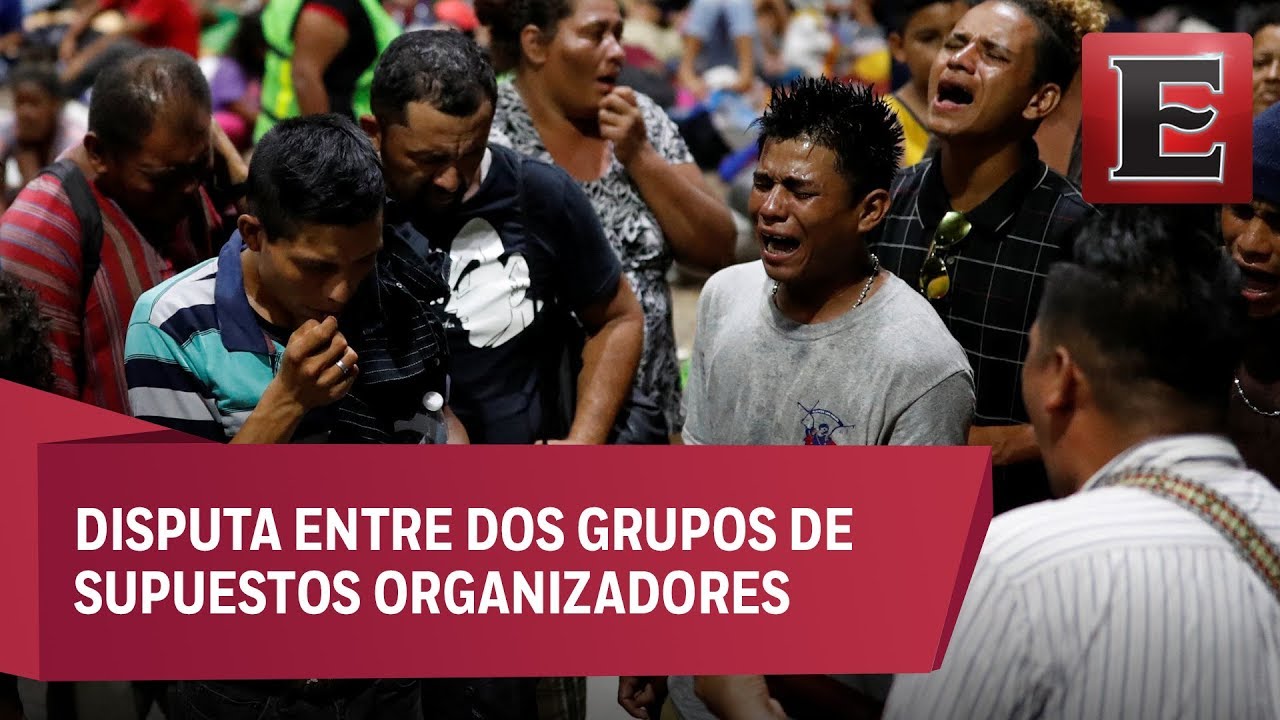 Tensión en la segunda caravana migrante al partir de Tapachula, Chiapas