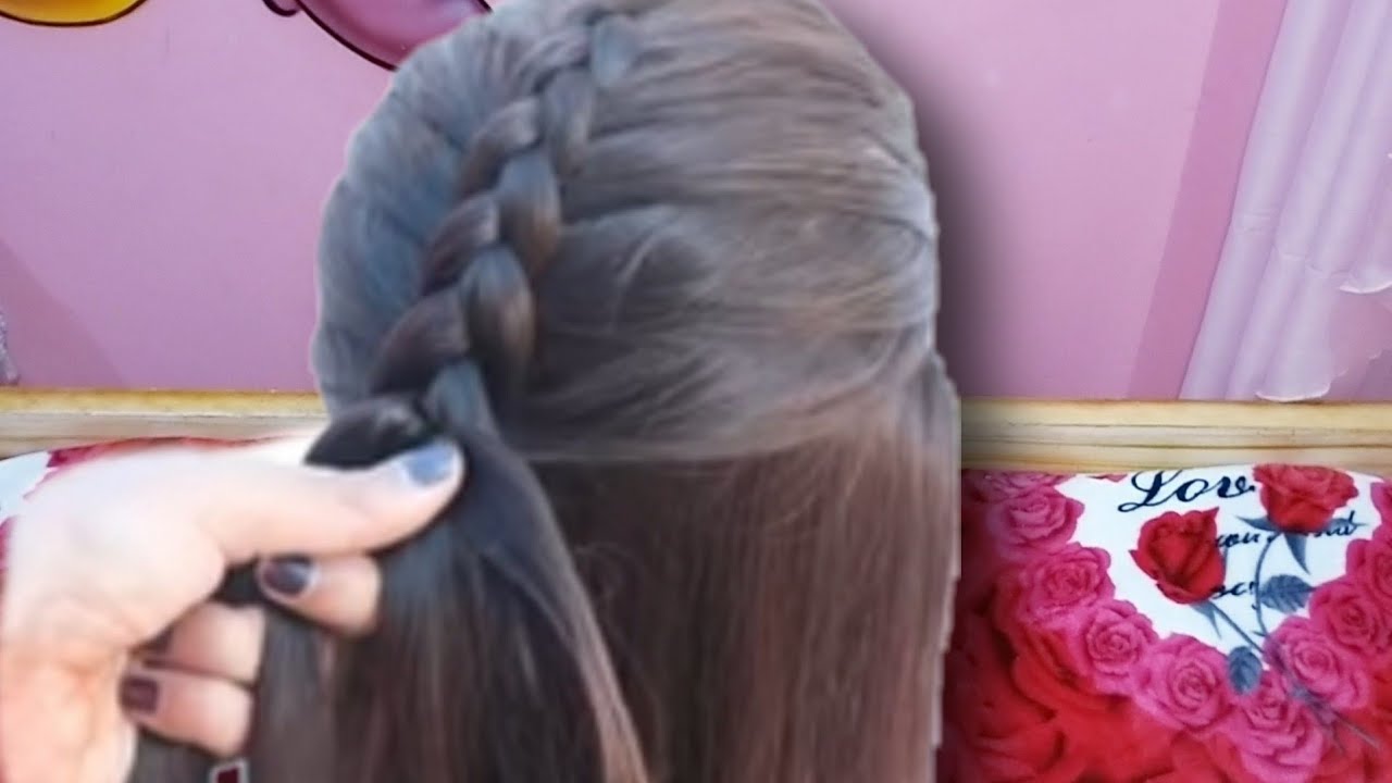 خطوات سهله جدا لعمل الضفيره الفرنسيه من منبت الشعر بجد روعه للبنات والاطفال للمدرسه 👍❤