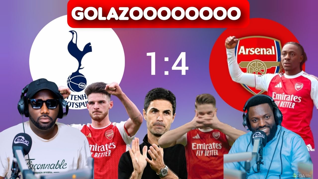TOTTENHAM 1:4 ARSENAL 🔴🔴: golazooooooo, igikombe iracyijyana, umva ibitego uko babyogeje🔥🔥