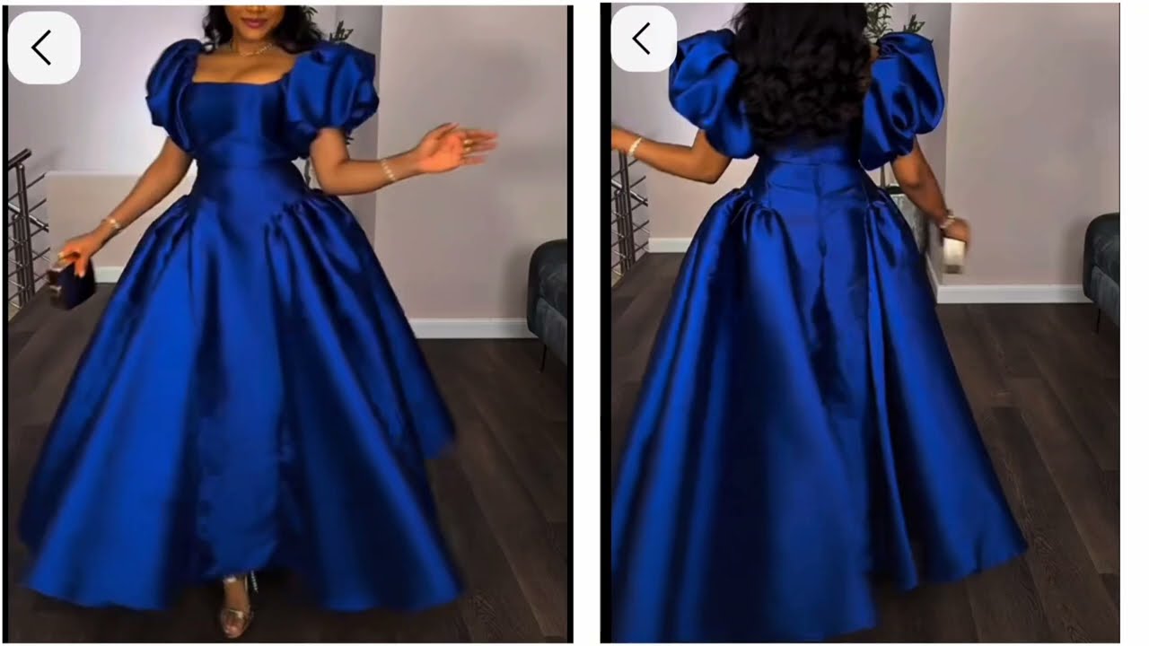 How To Draft And Cut This Beautiful Side Gathers Dress. #howtodraft #howtosew #sewingtutorial 