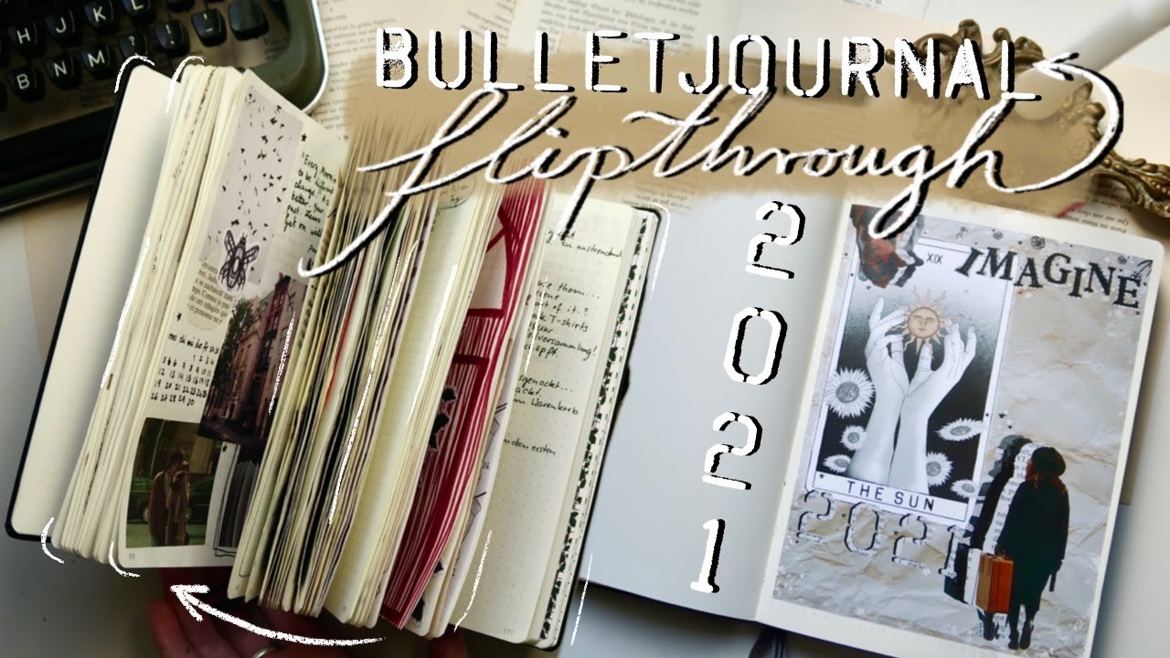 complete 2021 Bullet Journal flip through I easy Bujo Spread Ideas