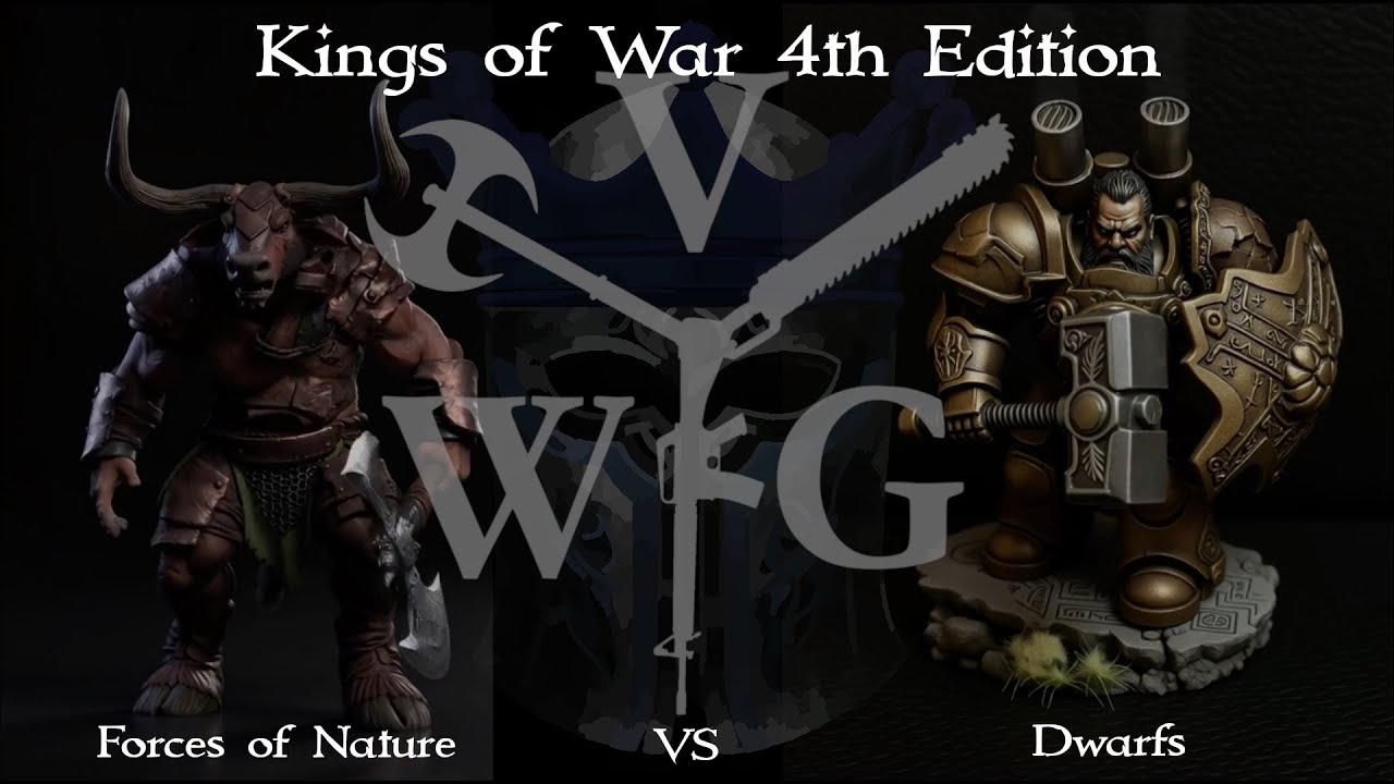 Kings of War 4th Edition - Forces of Nature vs Dwarfs - Scenario Portal of Peril