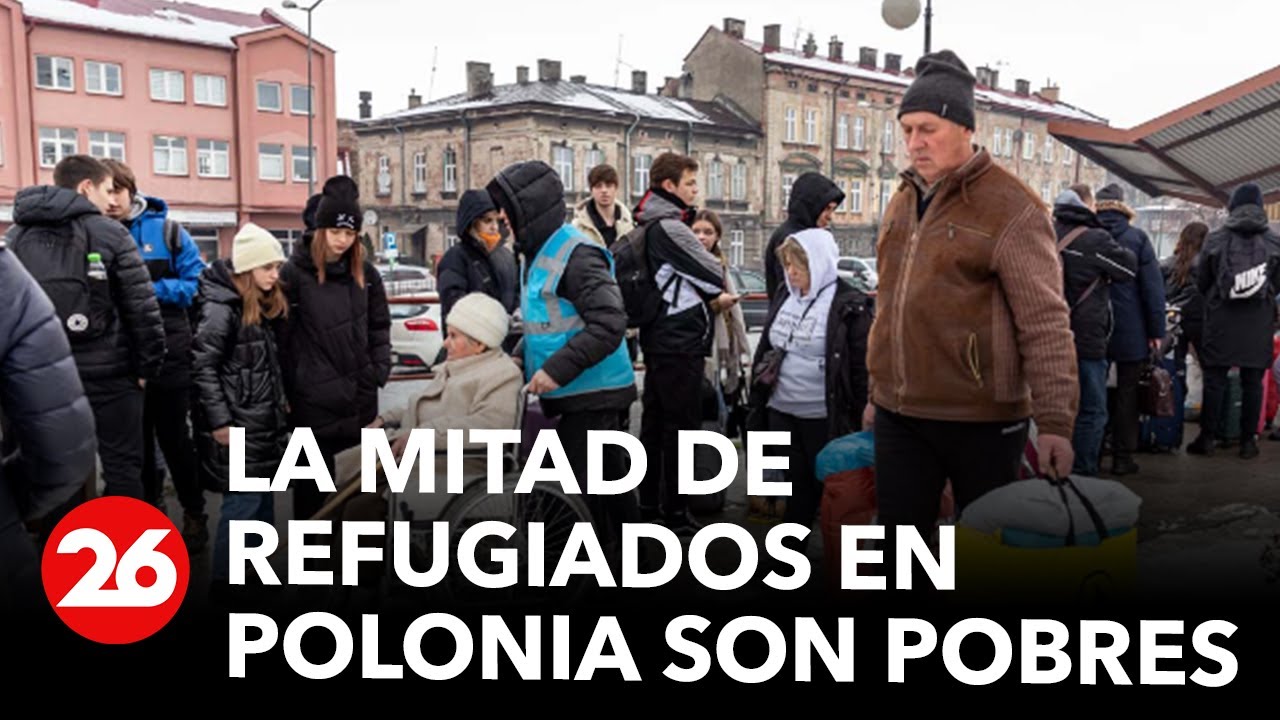 La mitad de los refugiados ucranianos en Polonia son pobres