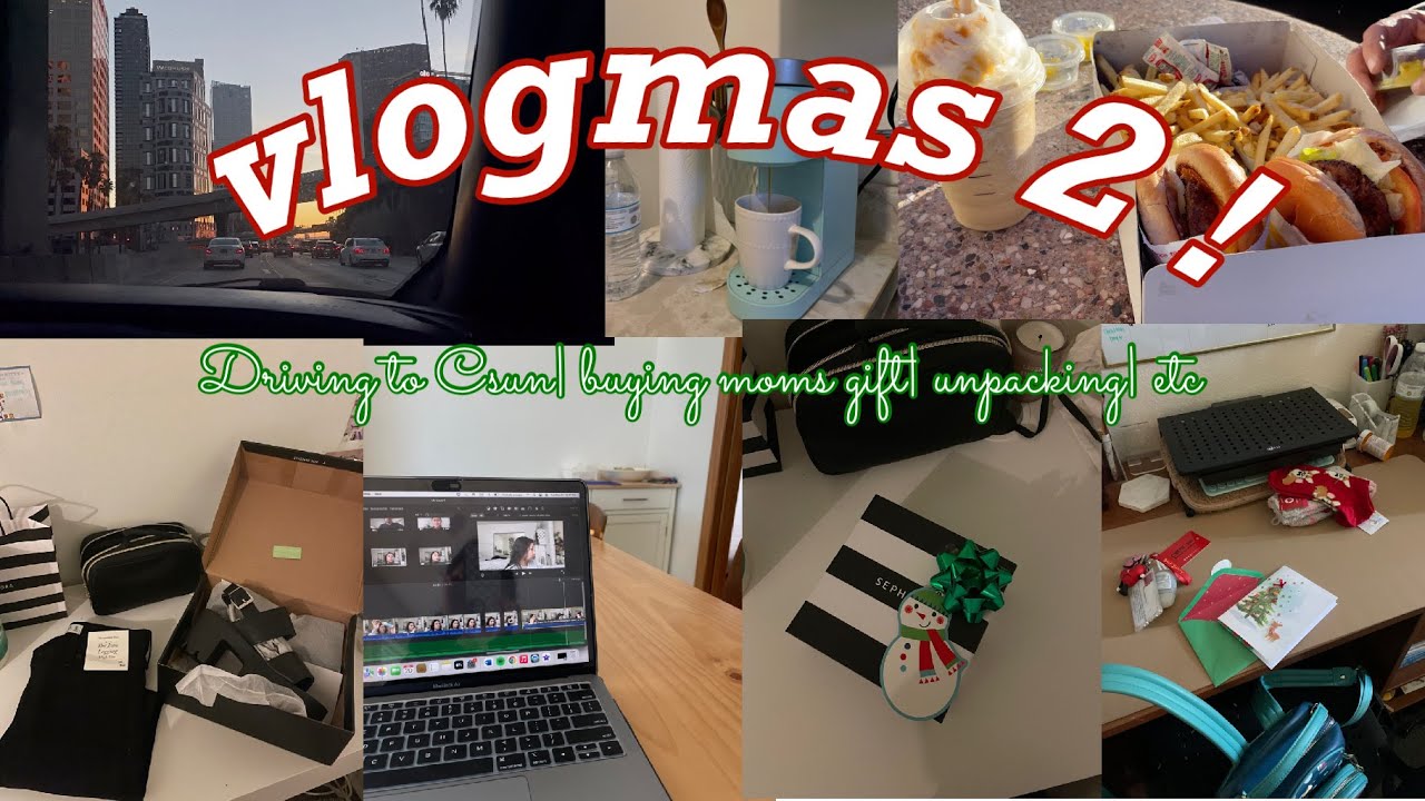 VLOGMAS 2🎄❤️| going back to csun, shopping for christmas gifts, etc