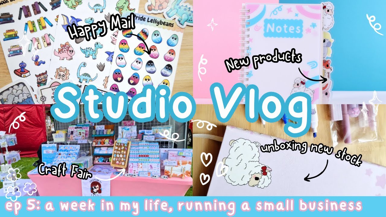 Studio Vlog 5 ~ A Week In My Life Running My Small Business ~ Small Business Diaries