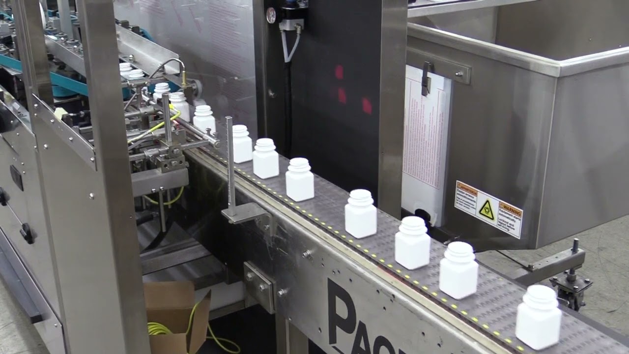 Pharma-Line Bottle Unscrambler & Bottle Orienter - Positioning Small Plastic Bottles