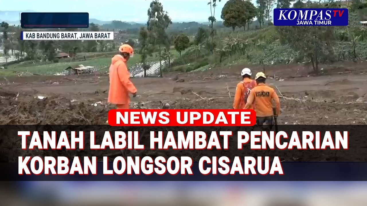 Tanah Labil Hambat Pencarian Korban Longsor Cisarua Bandung Barat Hari ke-7