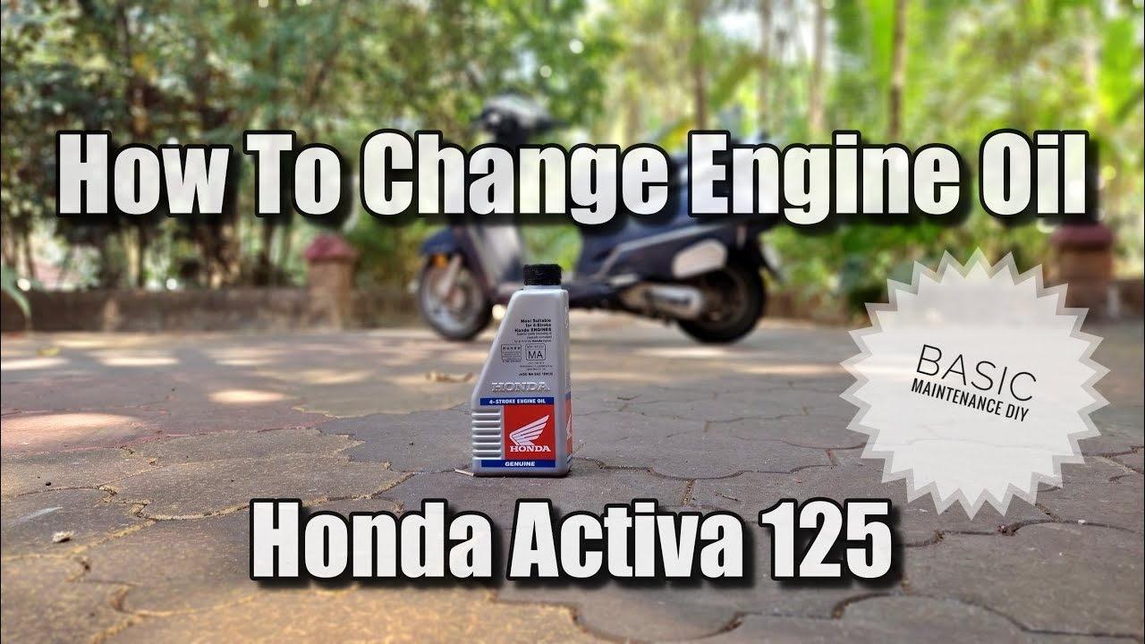 Как заменить масло в двигателе Honda Activa 125 — Базовое обслуживание — Замена масла в двигателе...