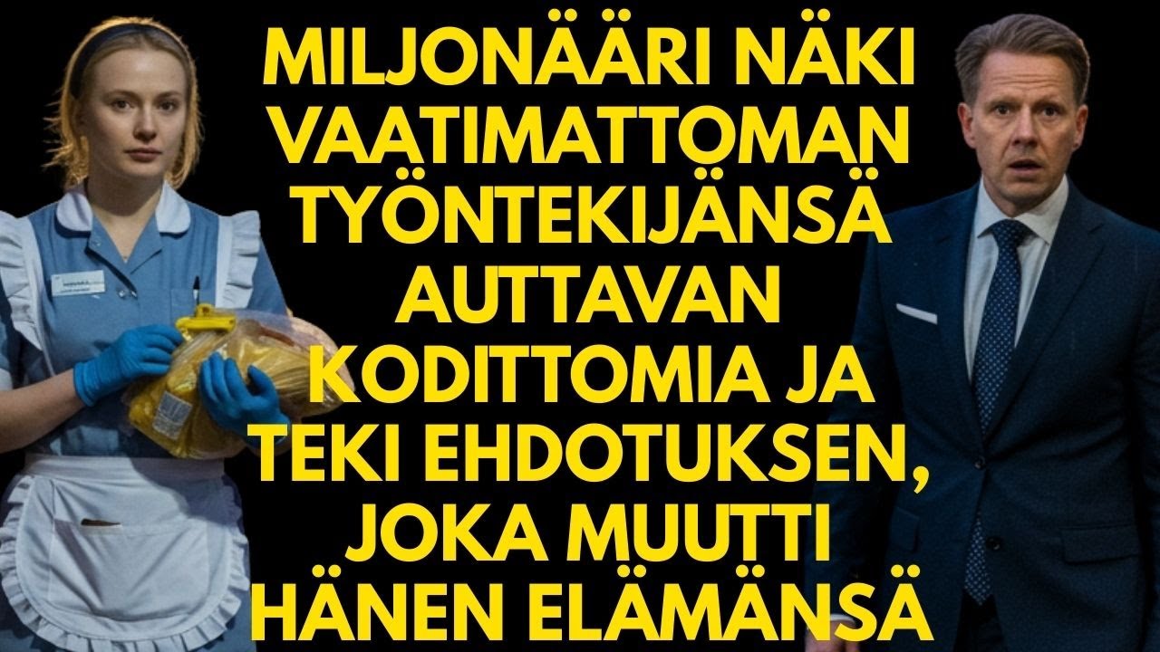 Miljonääri näki työntekijänsä auttavan kodittomia ja teki ehdotuksen, joka muutti hänen elämänsä