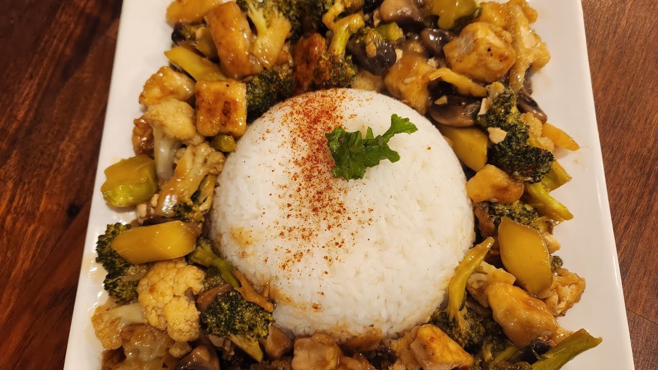 Tofu broccoli stir-fry (with English subtitles)  - (طبق صيني) توفو و بروكولي