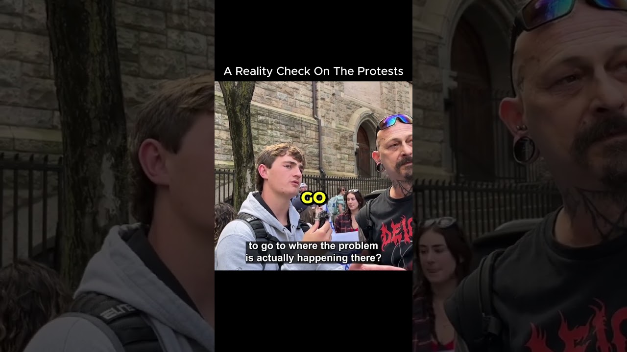 He Just Exposed The Protestors🤯 #viralvideo #protest #fyp