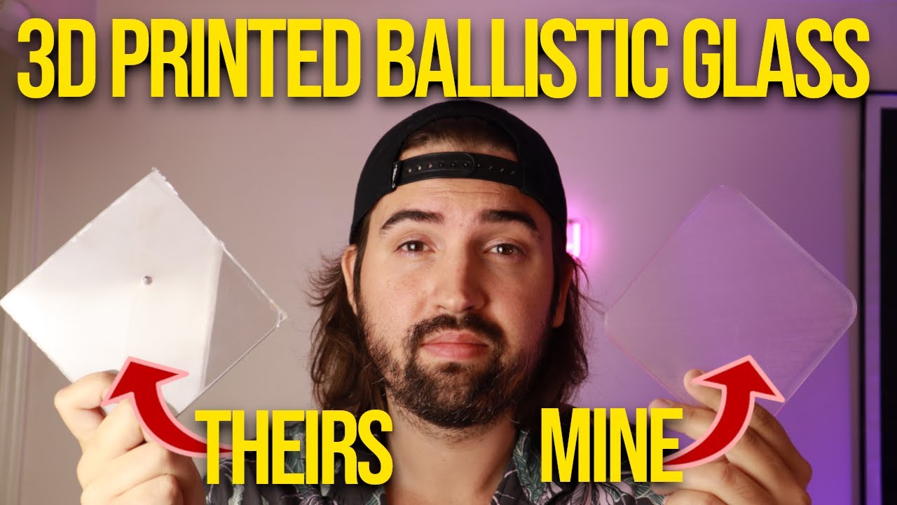 Testing My 3D Printed Ballistic Glass (Polycarbonate)