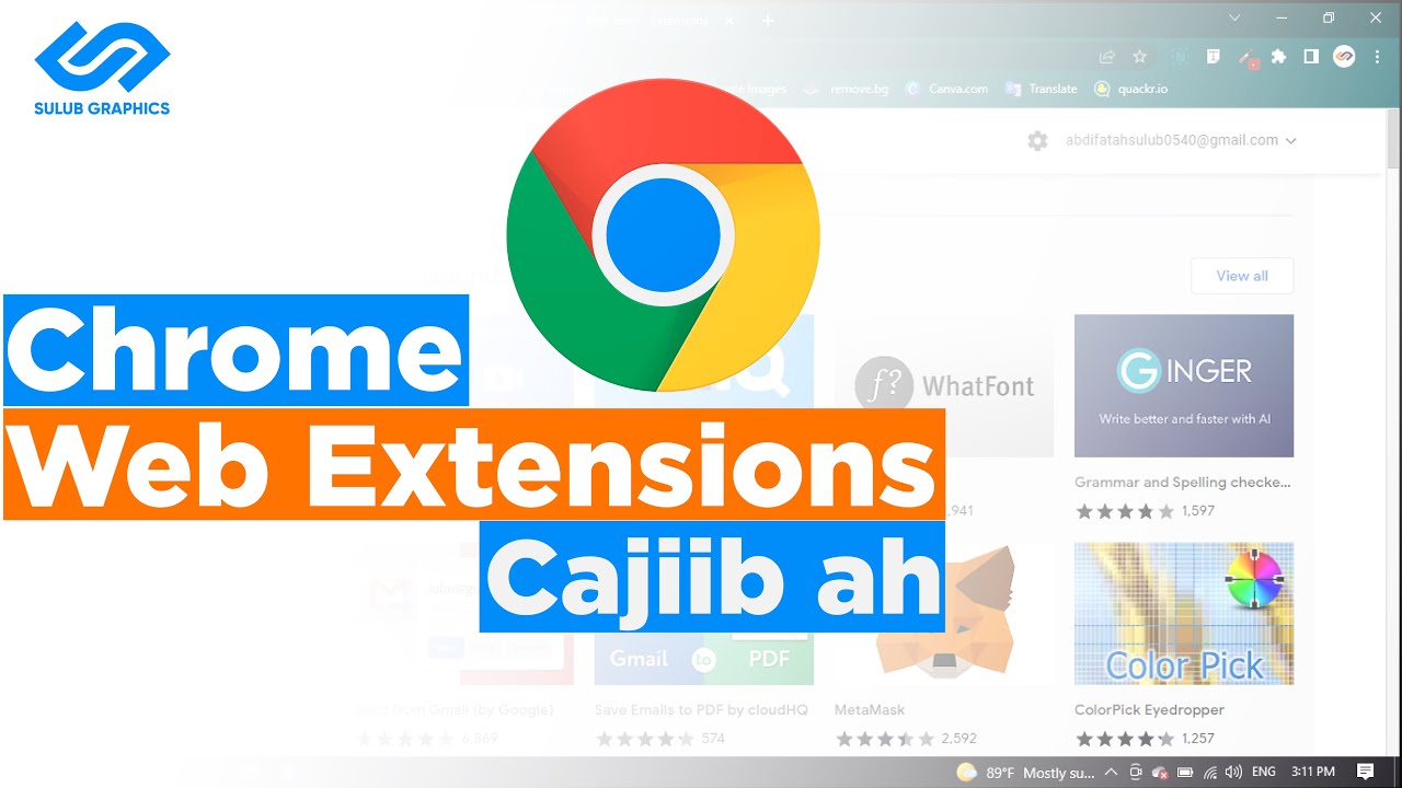 Chrome Extensions Cajiib ah | Sulub graphics