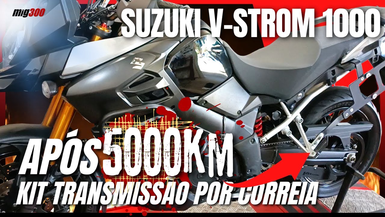 KIT TRANSMISSÃO FINAL POR CORREIA VALE A PENA? RETORNO DA SUZUKI V-STROM 1000 PARA ANÁLISE E REVISÃO