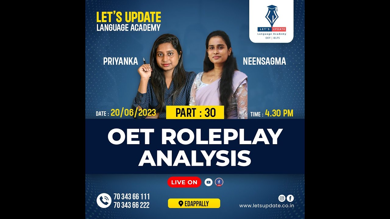 Roleplay with Avulsion Fractured Patient's Parent | OET ROLEPLAY ANALYSIS (PART - 30)
