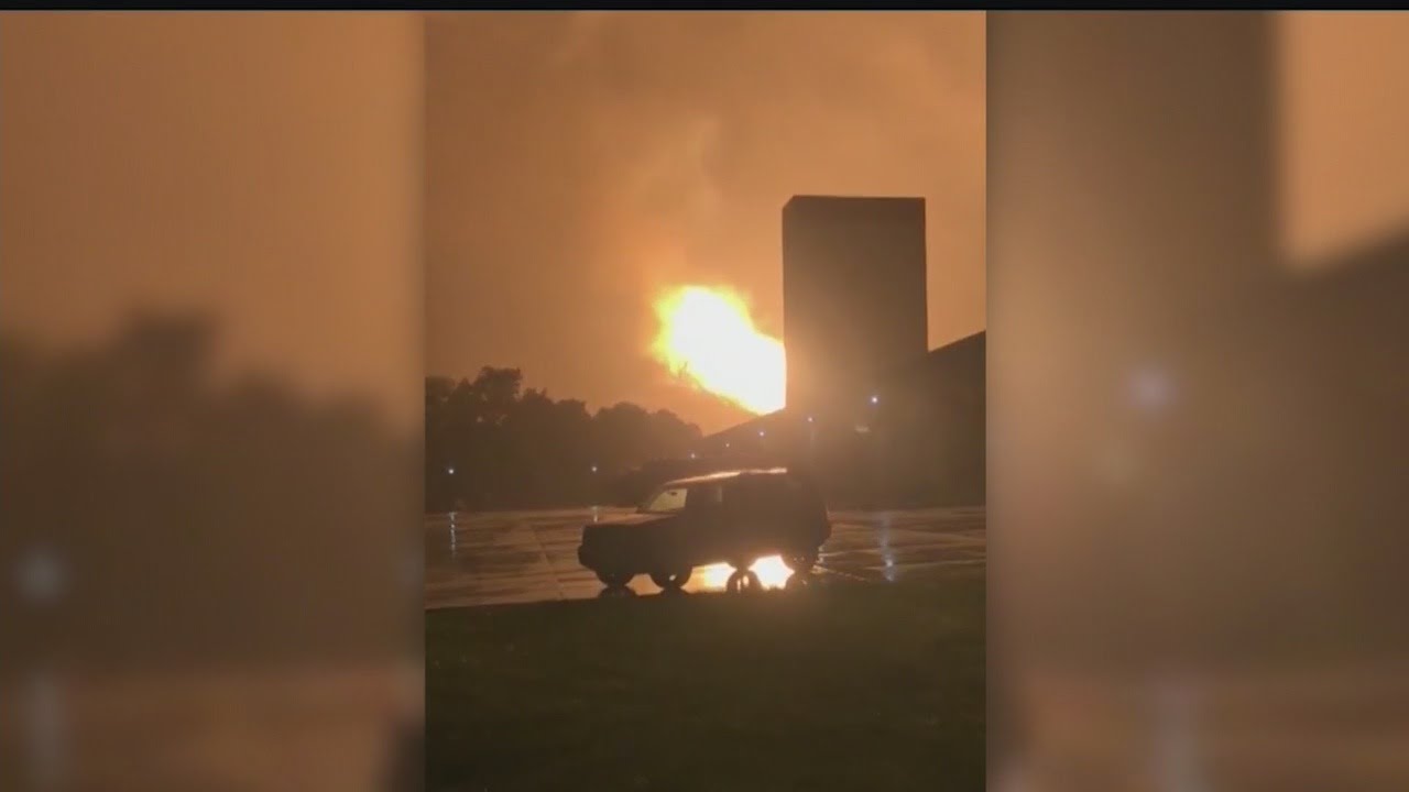 Gas line explosion wakes up neighborhood in Beaver County, Pa.