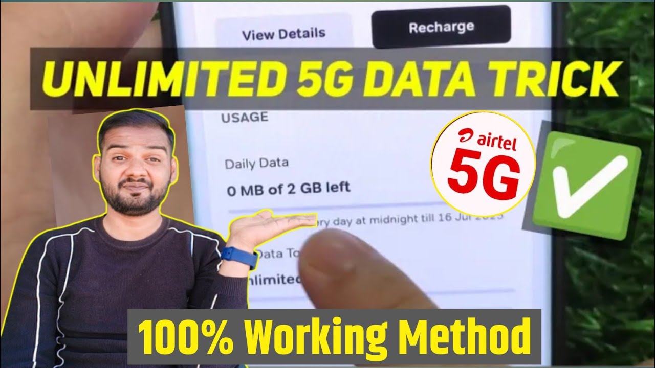 Airtel 5G Unlimited Data Not working? | Airtel Unlimited 5G Trick 2025 | Airtel Unlimited Data Metho