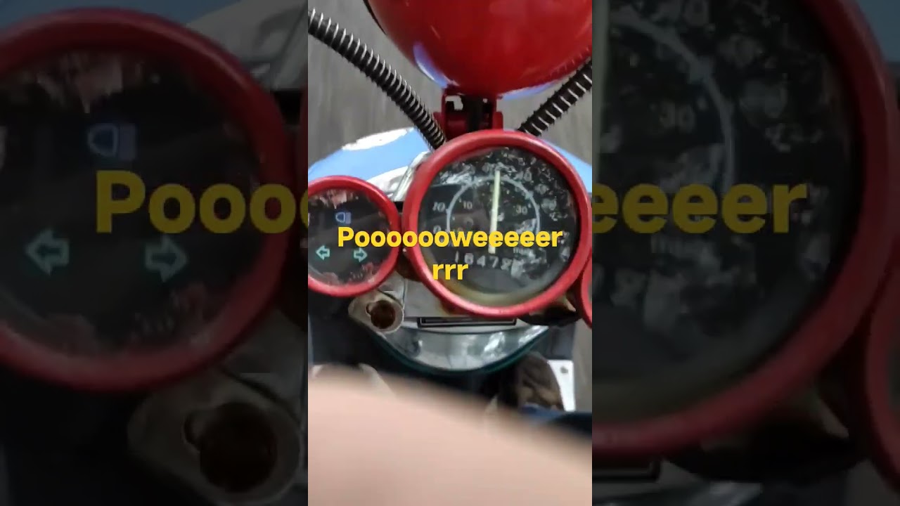 POV 70cc 4-stroke crap scooter acceleration