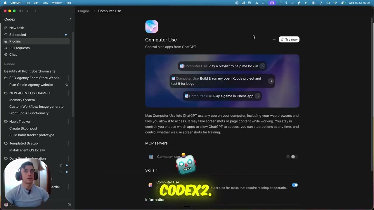 Управляйте своим ПК как по волшебству с помощью Codex 2.0!