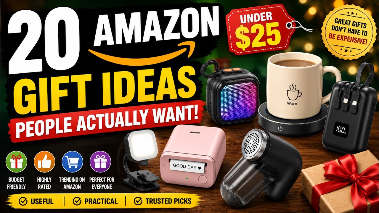 🎁 20 Amazon Gift Ideas Under $25 | Budget Gifts People Actually Want (2026)