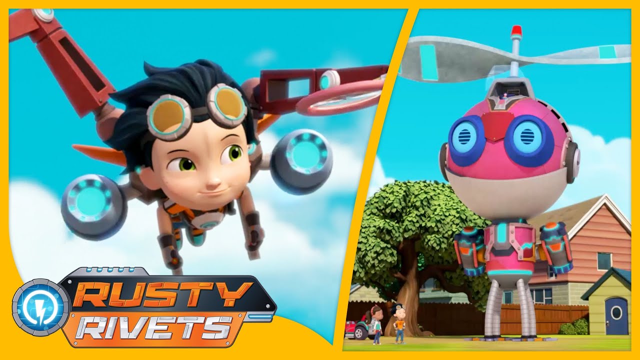 Rusty’s Day of the Drones | Rusty Rivets | Cartoons for Kids