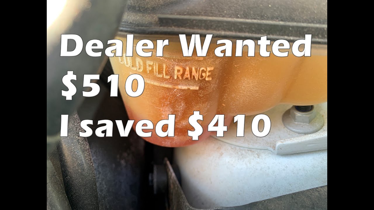 Jaguar XF Coolant Tank Replacement