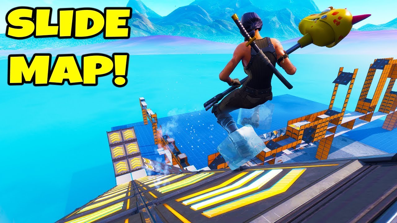 CIZZORZ SLIDE MAP CHALLENGE!! (Fortnite Creative Mode)