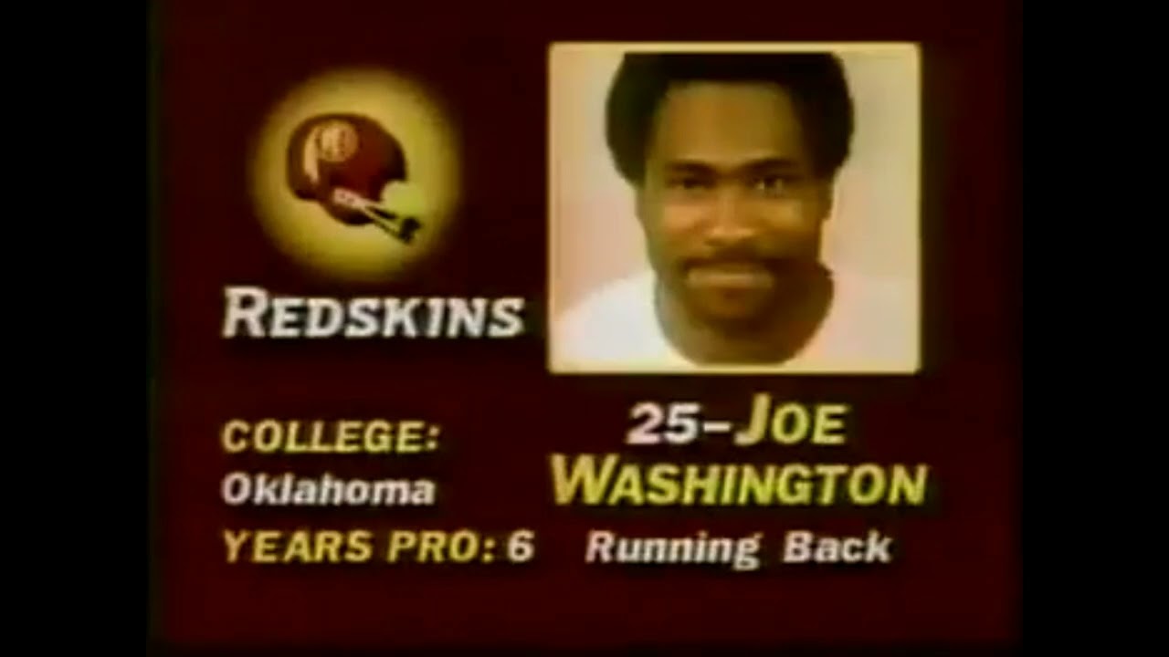 1982 week 13 Dallas Cowboys at Washington Redskins
