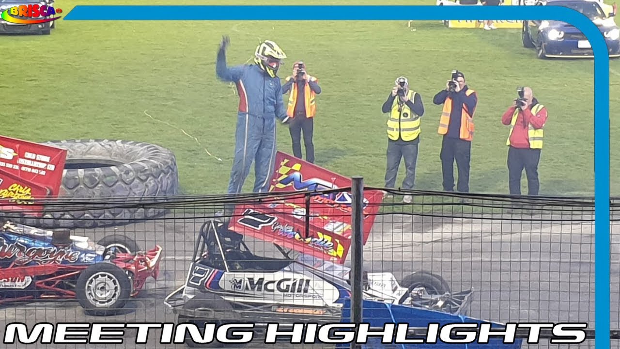BriSCA F2 Stock Cars - British Championship - Race Highlights ( Cowdenbeath Racewall - 13/5/23 )