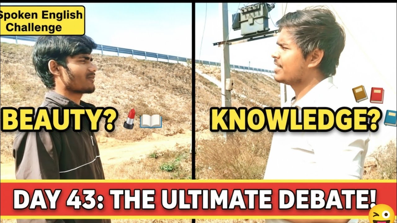 The Ultimate Debate: Beauty vs Knowledge | Spoken English Practice Day 43 || How to practice English