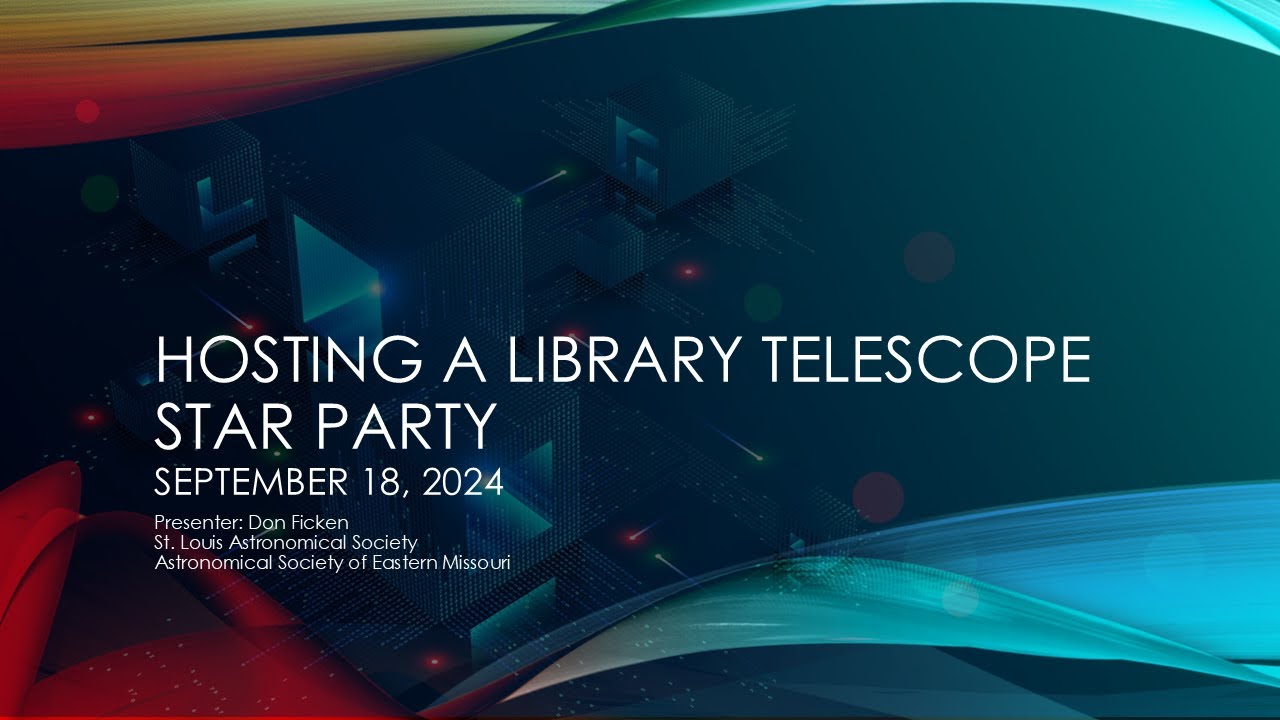 Webinar:  Hosting a Library Telescope Program Star Party