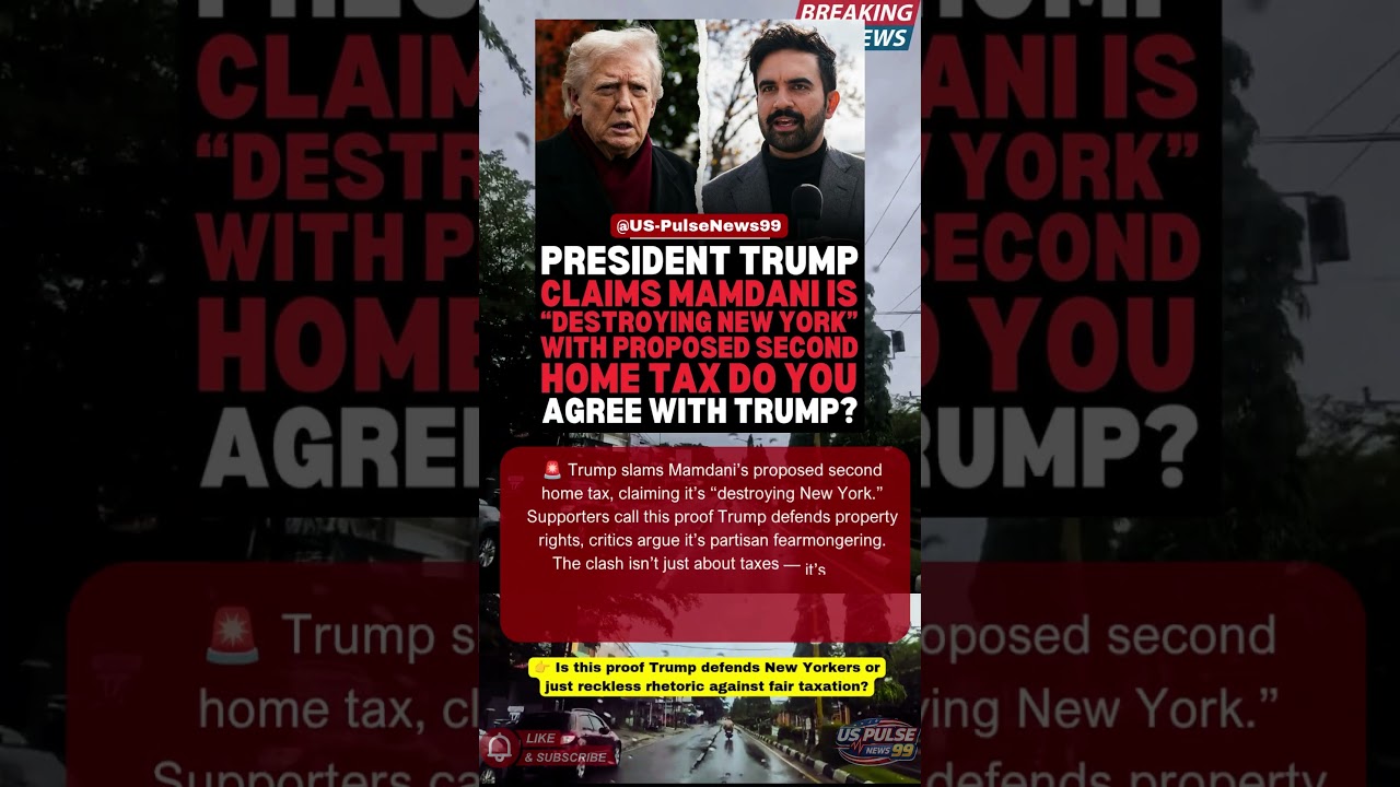 🔥Breaking news USA Trump vs Mamdani Tax Clash! #BreakingNews #USPolitics #Shorts
