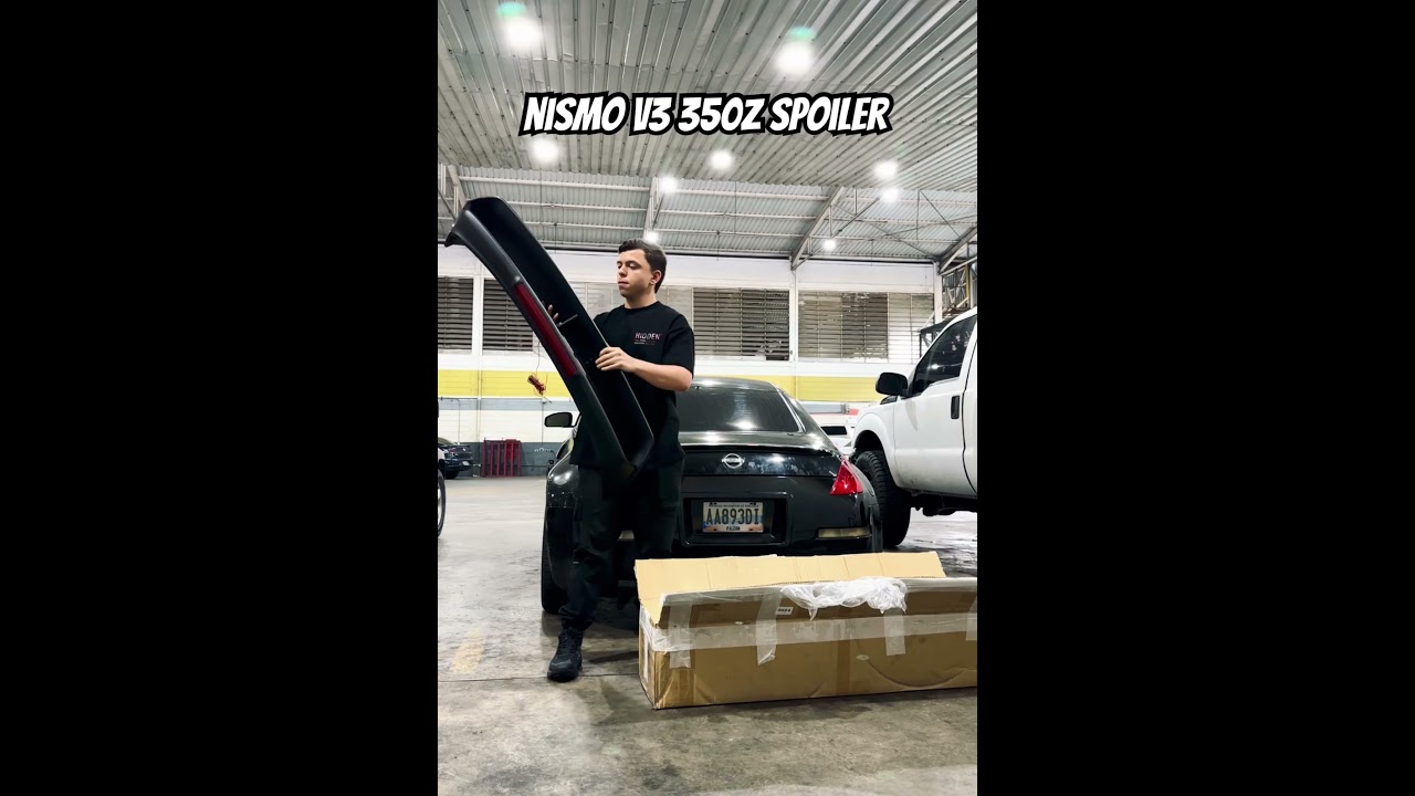 Testing my new nismo v3 spoiler on my 350z #automobile #350z
