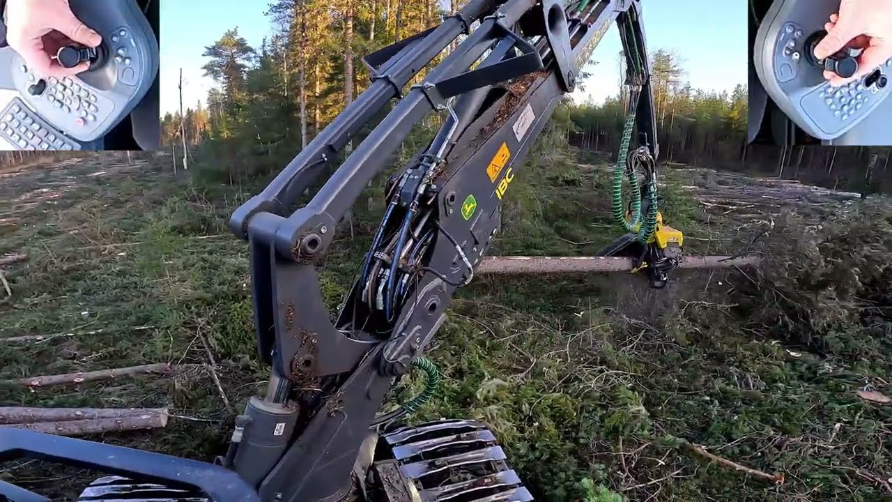 Avohakkuu ja hallintalaite kuvaa John Deere 1170G H423