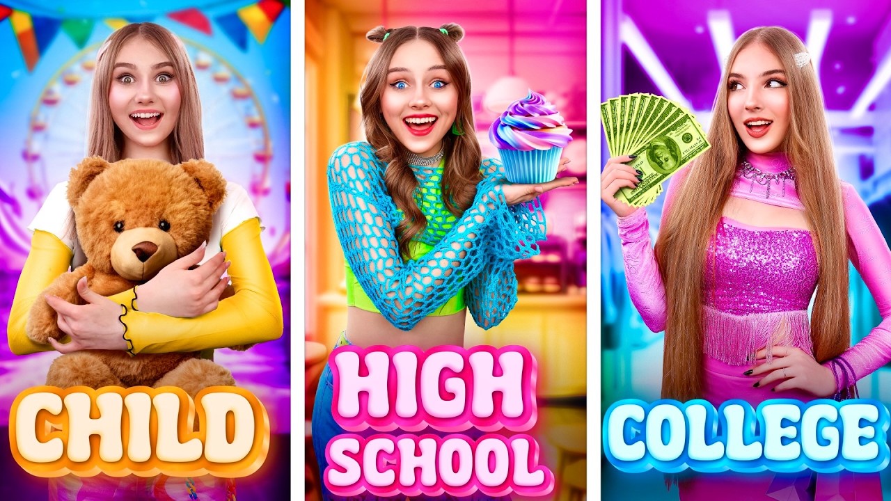 Sœur Enfant VS Sœur Lycéenne VS Sœur Collégienne ! Nous avons donné 1000$ à dépenser aux 10-18 ans