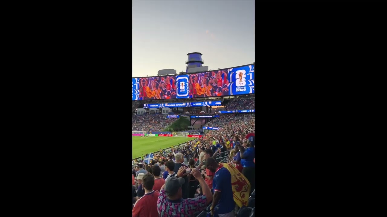 The Tartan Army takes over Gillette Stadium during the World Cup