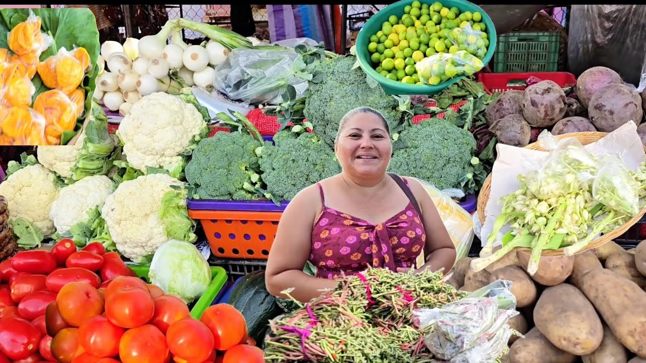 ¡Así se compra VERDURA FRESCA en ElSalvador! 🥑🇸🇻#mercado #vida